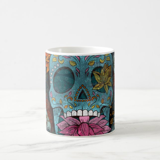 Caneca De Café Dia De Los Muertos (Centro)