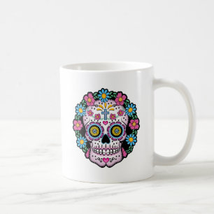 Caneca De Café Dia de los Muertos Skull