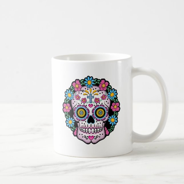 Caneca De Café Dia de los Muertos Skull (Direita)