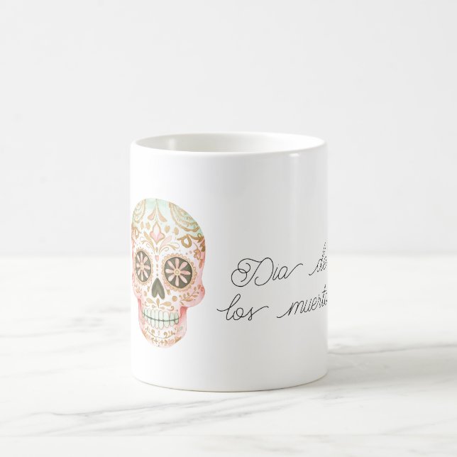 Caneca De Café Dia de los muertos Skull (Centro)