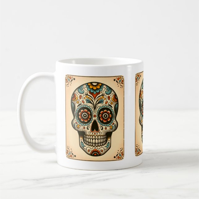Caneca De Café Dia de los Muertos Tarot (Esquerda)