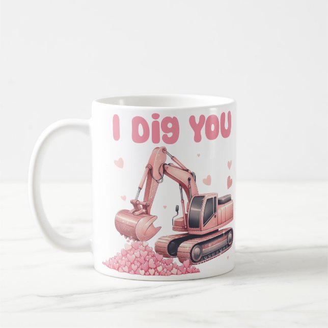 caneca de café dia de os namorados (Esquerda)