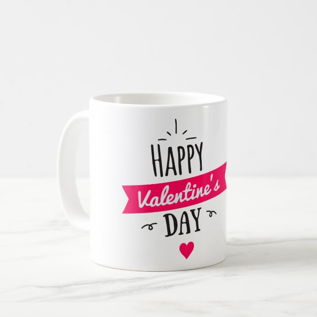 Caneca De Café Dia de os namorados (Frente Esquerda)