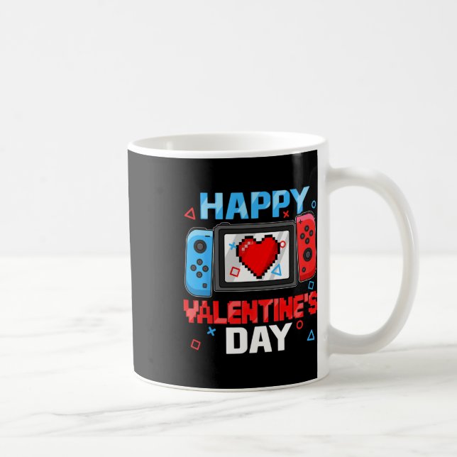 Caneca De Café Dia de os namorados Controller Video Game Heart Bo (Direita)