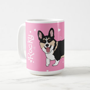 Caneca De Café Dia de os namorados Corgi