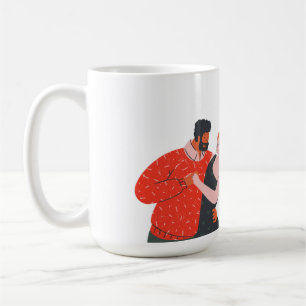 Caneca De Café Dia de os namorados Dance Figure