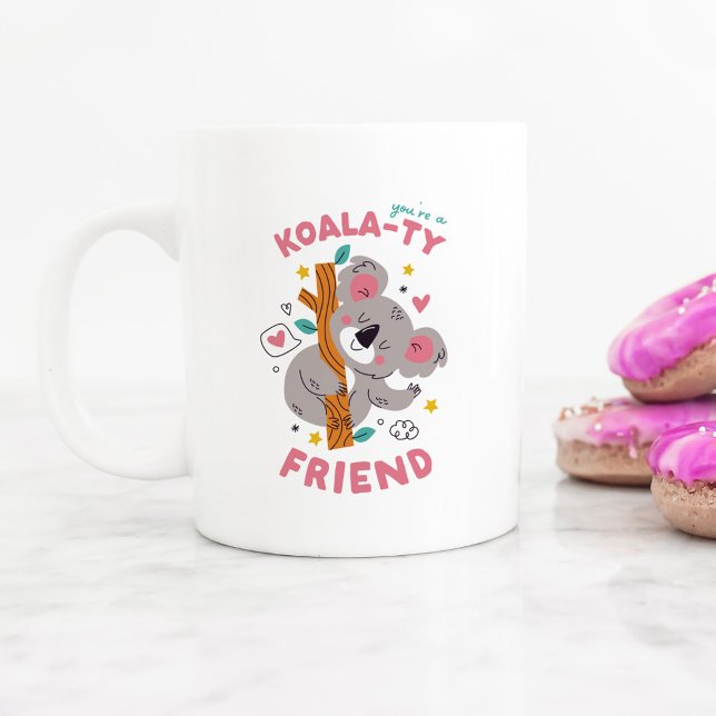 Caneca De Café Dia de os namorados de Amizade Cute Koala (cute koala bear kid's best friend Valentine's Day mug)