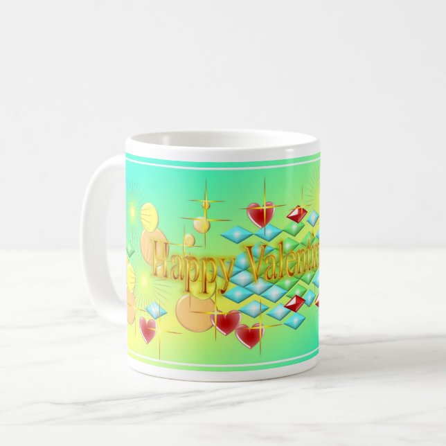 Caneca De Café Dia de os namorados fabuloso (Frente Esquerda)