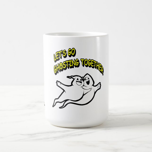 Caneca De Café Dia de os namorados Halloween Juntando Mug (Centro)