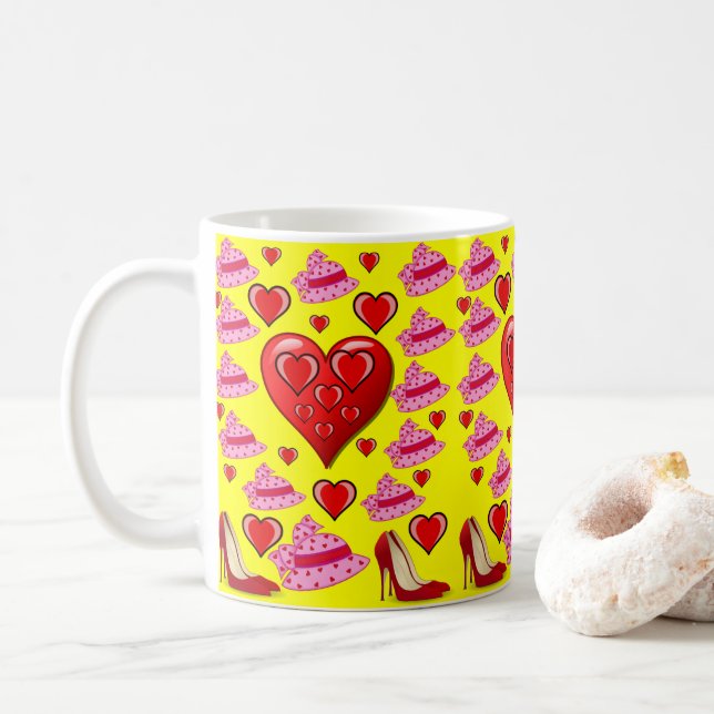 Caneca De Café Dia de os namorados Mug (Com Donut)