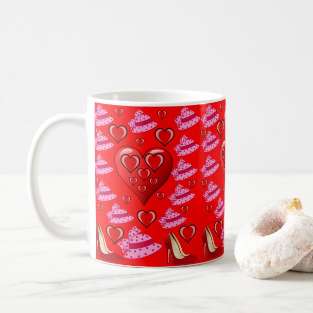Caneca De Café Dia de os namorados Mug (Com Donut)