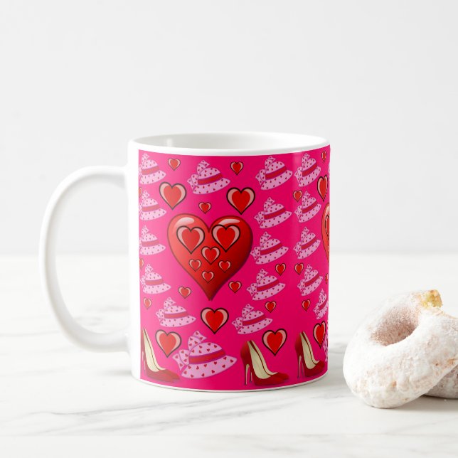Caneca De Café Dia de os namorados Mug (Com Donut)
