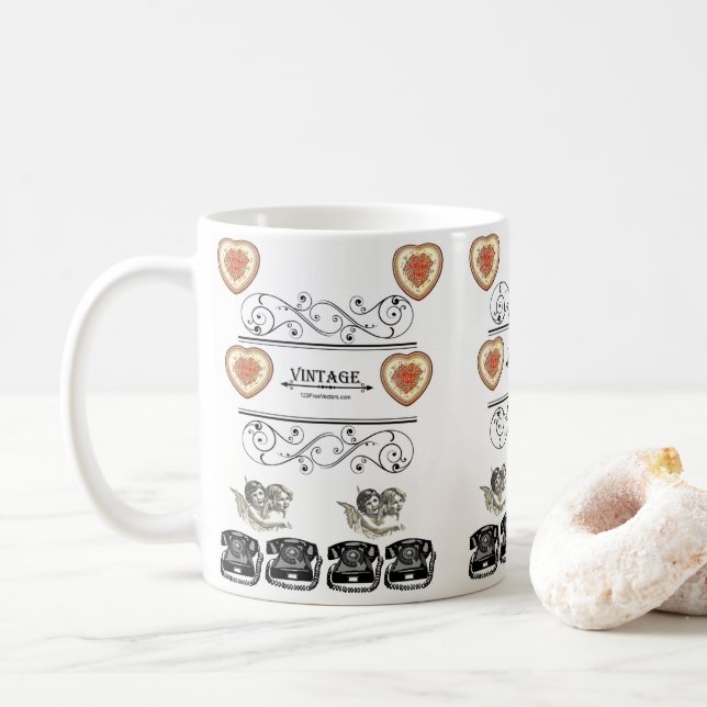 Caneca De Café Dia de os namorados Mug (Com Donut)