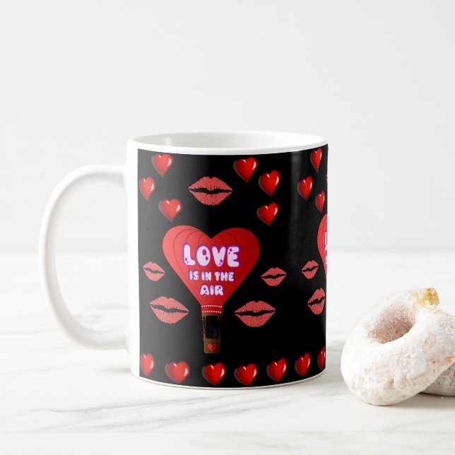 Caneca De Café Dia de os namorados Mug (Com Donut)