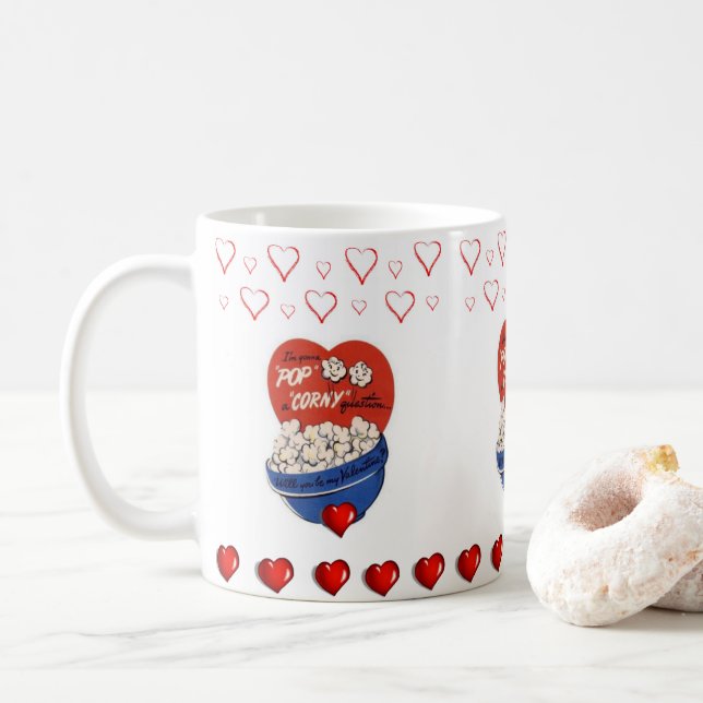 Caneca De Café Dia de os namorados Mug (Com Donut)