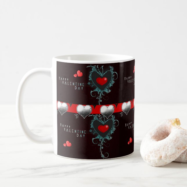 Caneca De Café Dia de os namorados Mug (Com Donut)
