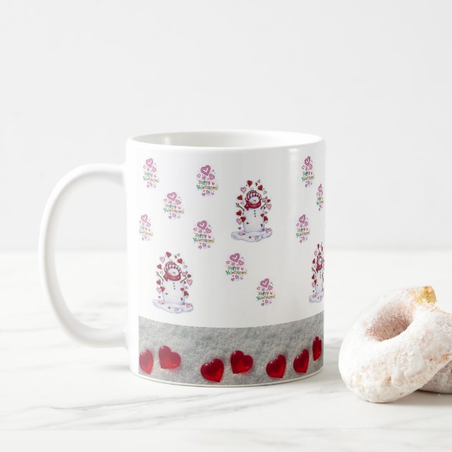 Caneca De Café Dia de os namorados Mug (Com Donut)