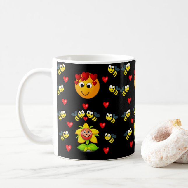 Caneca De Café Dia de os namorados Mug (Com Donut)
