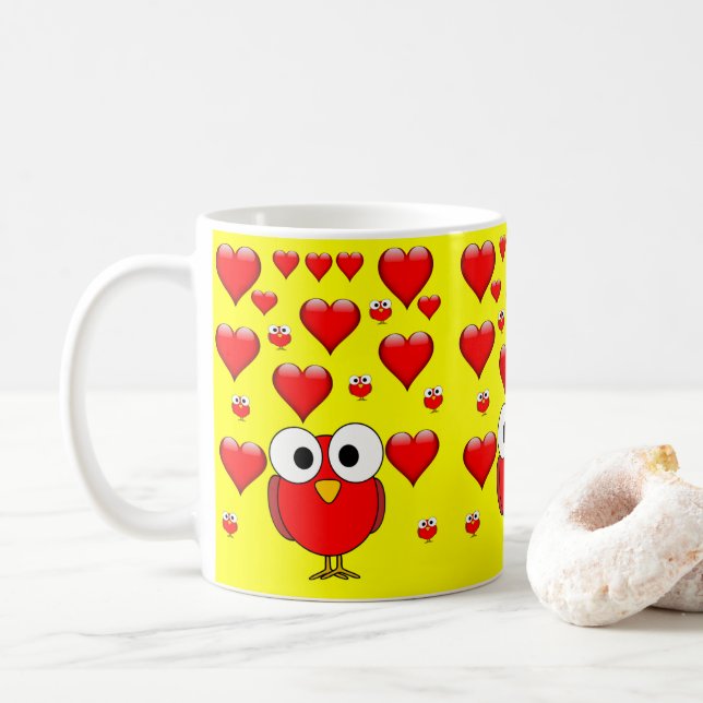 Caneca De Café Dia de os namorados Mug (Com Donut)