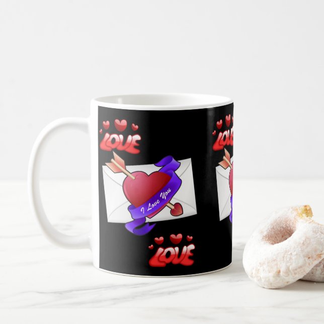 Caneca De Café Dia de os namorados Mug (Com Donut)