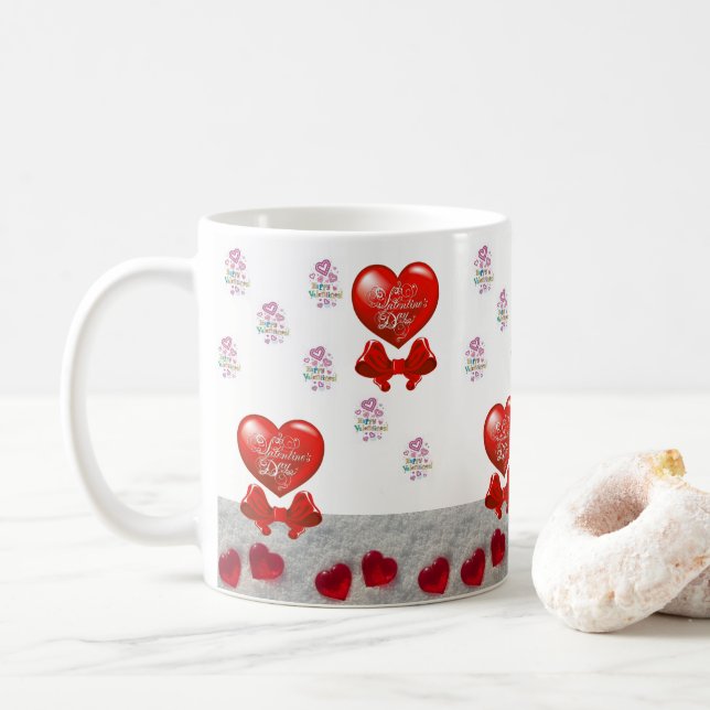Caneca De Café Dia de os namorados Mug (Com Donut)