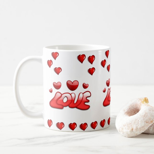 Caneca De Café Dia de os namorados Mug (Com Donut)