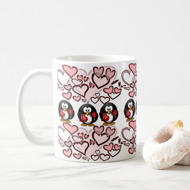 Caneca De Café Dia de os namorados Mug (Com Donut)