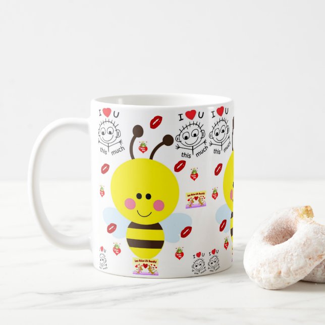 Caneca De Café Dia de os namorados Mug (Com Donut)