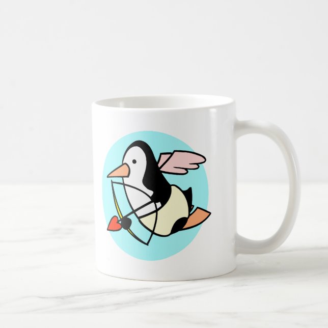 Caneca De Café Dia de os namorados Pinguim (Direita)