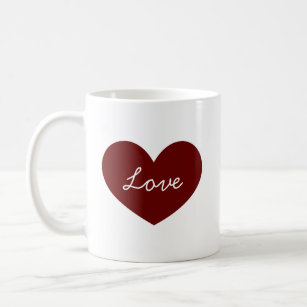 Caneca De Café Dia de os namorados Red Heart Coffee Mug
