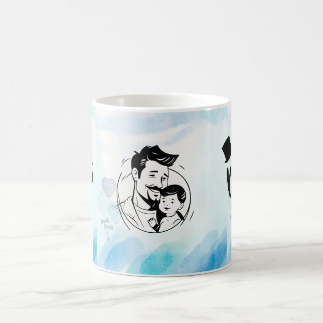 Caneca De Café Dia de os pais (Centro)