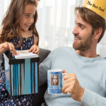 Dia de os pais Azul-Agate Geode Feliz