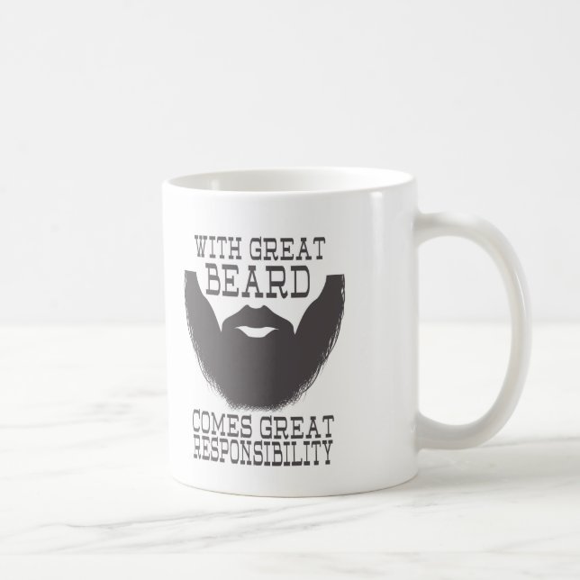 Caneca De Café Dia de os pais Beard Mug (Direita)