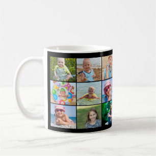 Caneca De Café Dia de os pais de Colagem de Fotografias do Melhor