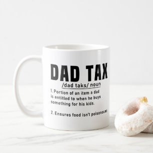 Caneca De Café Dia de os pais de Definição de Imposto de pai Engr
