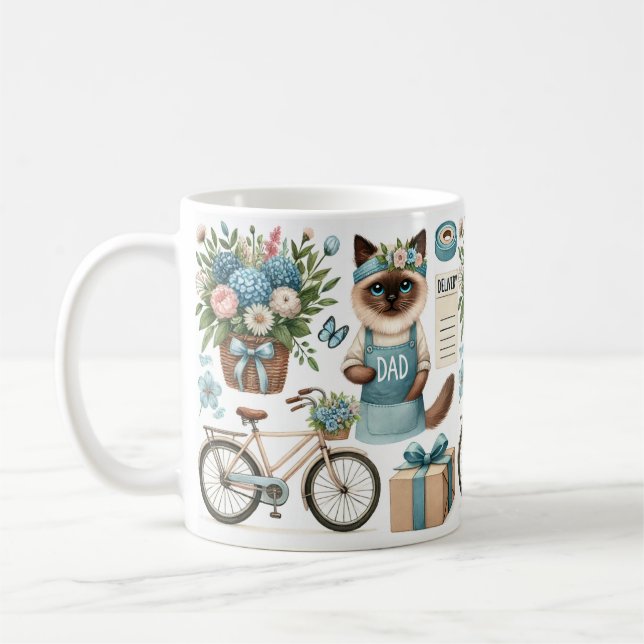 Caneca De Café Dia de os pais de gatinhos de gato deseja Pais de  (Esquerda)