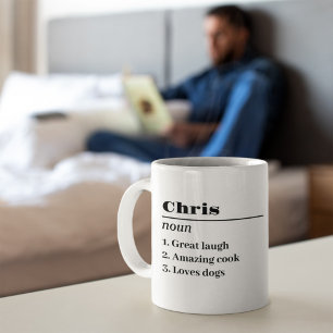 Caneca De Café Dia de os pais de Pai de Definição de Nome Persona