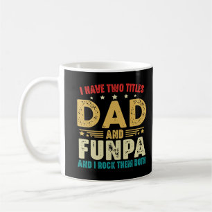 Caneca De Café Dia de os pais Engraçado Tenho Dois Títulos Pai E
