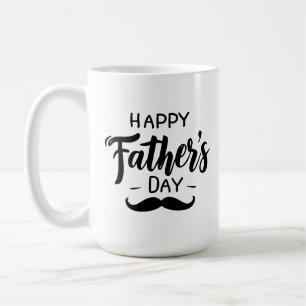 Caneca De Café Dia de os pais Feliz - Arte de Celebração de bigod