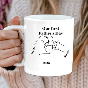 Caneca De Café Dia de os pais Feliz da Primeira Mãe