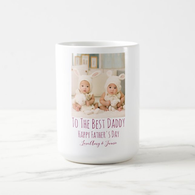 Caneca De Café Dia de os pais Feliz De Gêmeos (Centro)