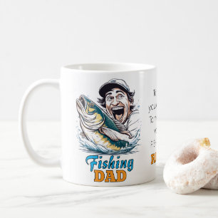 Caneca De Café Dia de os pais Feliz do Pai de Pesca