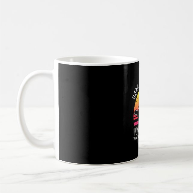 Caneca De Café Dia de os pais Feliz Servo Humano Seu Pequeno Fura (Esquerda)