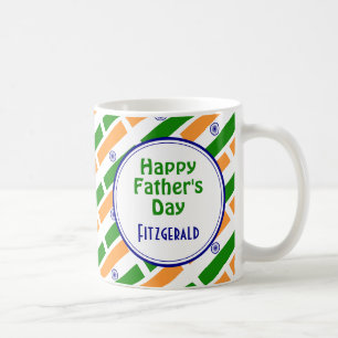 Caneca De Café Dia de os pais INDIA FLAG - Script Personalizado
