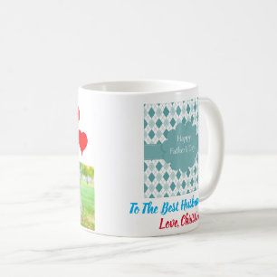 Caneca De Café Dia de os pais Melhor Pai Para Marido De Duas Foto