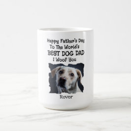 Caneca De Café Dia de os pais Personalizado Cão Canino