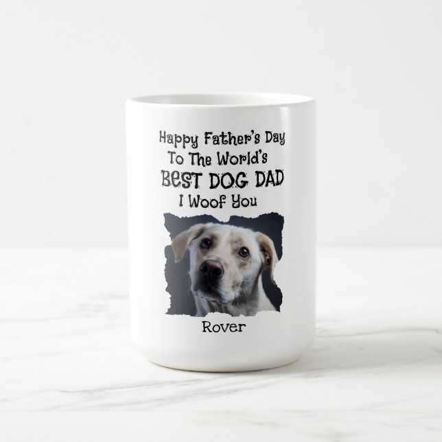 Caneca De Café Dia de os pais Personalizado Cão Canino (Centro)