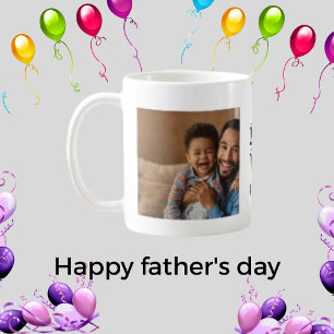 Caneca De Café Dia de os pais Personalizado de Sorriso de Duas Fo