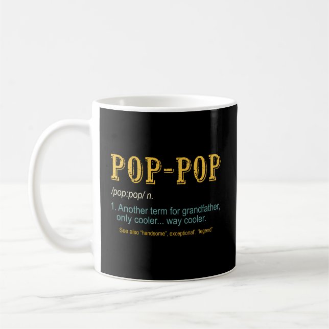 Caneca De Café Dia de os pais Pop pop Pop-Pop (Esquerda)
