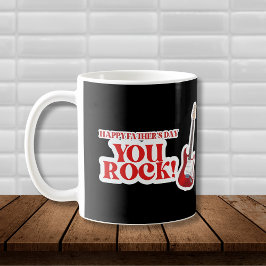 Caneca De Café Dia de os pais Rock